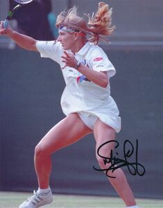 Steffi Graf シュテフィ・グラフ★直筆サイン写真★証明書COA◆8758