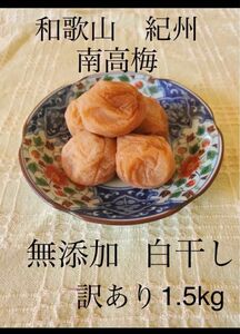 【訳あり商品】紀州南高梅 梅干し 白干し 大傷物