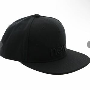 完売品NEW BLANCE フラットキャップ CAP JACL0637 ニューバランス 帽子 ブラック 黒BLACK ニューエラ NEW ERAの画像4