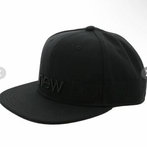 完売品NEW BLANCE フラットキャップ CAP JACL0637 ニューバランス 帽子 ブラック 黒BLACK ニューエラ NEW ERAの画像2