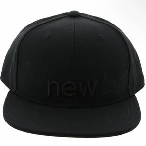 完売品NEW BLANCE フラットキャップ CAP JACL0637 ニューバランス 帽子 ブラック 黒BLACK ニューエラ NEW ERAの画像1