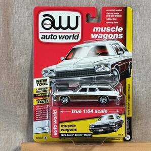 ■未開封■ AUTO WORLD 1/64 1975 ビュイック エステート ワゴン オートワールドの画像1