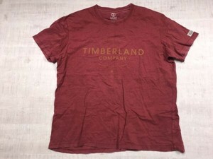 ティンバーランド Timberland アメカジ ストリート アウトドア 半袖Tシャツ カットソー メンズ 大きいサイズ XL 赤