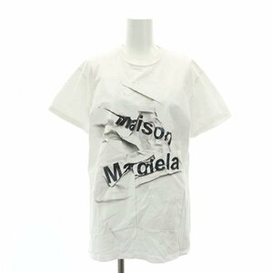 MAISON MARGIELA メゾンマルジェラ Ｔシャツ グローイン ザ ダーク ナンバーロゴ スウェットシャツ 希少 中古 Mサイズ