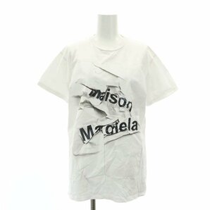 MAISON MARGIELA メゾンマルジェラ Ｔシャツ グローイン ザ ダーク ナンバーロゴ スウェットシャツ 希少 中古 Sサイズの画像2