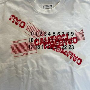 MAISON MARGIELA メゾンマルジェラ Ｔシャツ グローイン ザ ダーク ナンバーロゴ スウェットシャツ 希少 中古 Mサイズの画像2