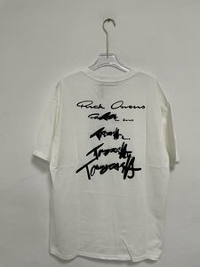 RICK Owens x Tommy Cash リックオウエンス Rick Owens TOMMY トミー Tシャツ カットソー 半袖 ロゴ 白 ホワイト 希少 中古 Mサイズ