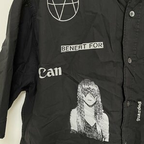 RAF SIMONS ラフシモンズ 03SSCONSUMED GRAPHIC SHIRT ARCHIVE 半袖シャツ 希少 中古 ブラック サイズ：50の画像4