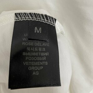 VETEMENTS ヴェトモン FLAT EARTH T-SHIRT Tシャツ メンズ 希少 中古 ホワイト Mサイズの画像4