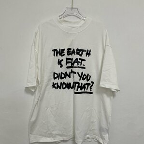 VETEMENTS ヴェトモン FLAT EARTH T-SHIRT Tシャツ メンズ 希少 中古 ホワイト Mサイズの画像1