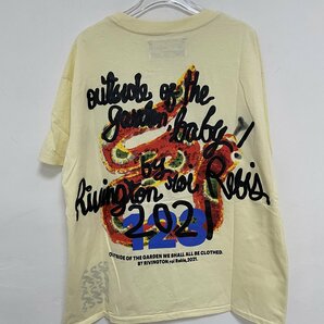 RRR 123 半袖 Tシャツ コットンジャージー プリント入り カットソー 丸衿 オーバーサイズ Mサイズの画像5