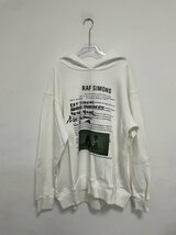 RAF SIMONS ラフシモンズ RAF SIMONS new vogue raf simons hoodie パーカー ホワイト Sサイズ_画像1