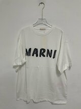 MARNI マルニ Tシャツ カットソー ホワイト Tシャツ おしゃれ 人気 希少 中古 Mサイズ（40）_画像1