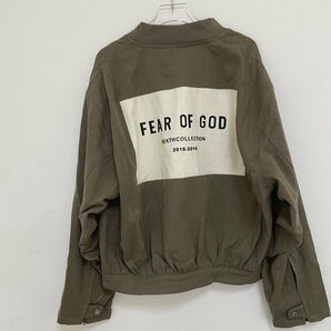 FEAR OF GOD フィアオブゴッド FEAR OF GOD Bomber Jacket God Grey ジャケット グレー 希少 中古 Mサイズの画像6