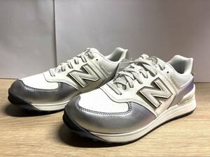 未使用 24cm 2E ニューバランスゴルフシューズ WGS574S3 ホワイト/シルバー new balance