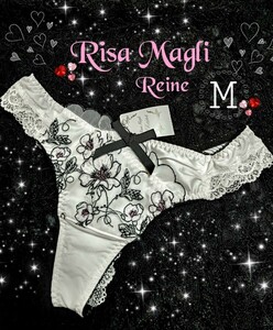 【Risa Magli Reine】:*:☆リサマリ☆:*:大人可愛いTバックショーツ ソング♪清楚なホワイト☆:*:sizeM :*: 新品タグ付き整理品☆彡