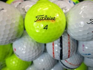 2941【特A２級】タイトリスト Titleist PROV1/PROV1X [イエロー/ホワイト] 50個