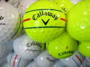 3375【特A級】キャロウェイ Callaway CHROME SOFT/X/LS［イエロー/ホワイト］50個