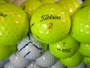 3460【特A２級】タイトリスト Titleist PROV1/PROV1X [イエロー/ホワイト] 50個