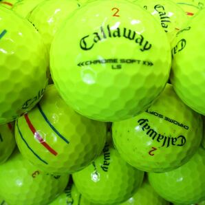 3598【お徳用◎】キャロウェイ Callaway CHROME SOFT/X/LS トリプルトラック［イエロー］50個の画像1