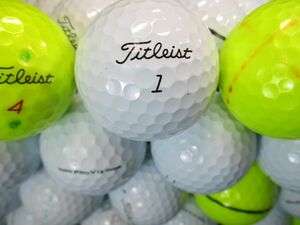 3612【特A２級】タイトリスト Titleist PROV1/PROV1X [イエロー/ホワイト] 50個