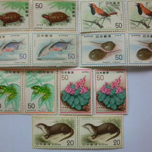 ★ 記念切手 自然保護シリーズ バラ 6種類×2枚ずつ＋2枚 ★の画像1