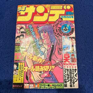 週刊少年サンデー◆秋の増刊号1◆昭和55年9月25日発行◆ラグタイムブルース◆さすがの猿飛◆ナイン◆ハニーハンター