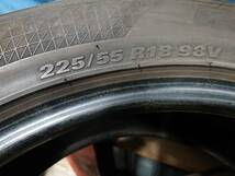 札幌 引き取り可 225/55R18 4本 KUMHO CRUGEN HP71 格安溝あり 夏タイヤ 2022年製 エルグランドエクストレイルフォレスター など IK-265_画像6