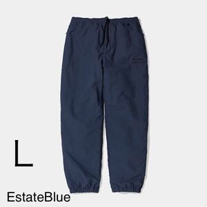 ENNOYとスタイリスト私物 NYLON PADDED PANTS EstateBlue Lサイズ 中綿パンツシャカシャカネイビー