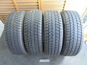 G1835-3 ②★冬★バリ山★225/60R17 99Q BRIDGESTONE BLIZZAK DM-V3 4本セット