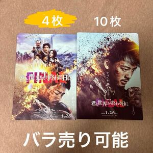 劇場版　君と世界が終わる日に　映画フライヤー　チラシ　2種14枚セット