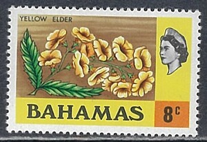 バハマ 1971年 #320(NH) 通常(8c) 花(Yellow elder)