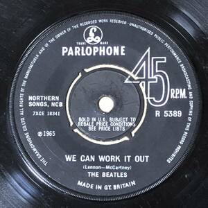 We Can Work It Out UK Orig Mono 7' Single