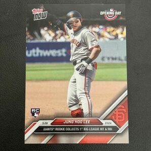 Topps Now 2024 Jung Hoo Lee イ・ジョンフ 初ヒット