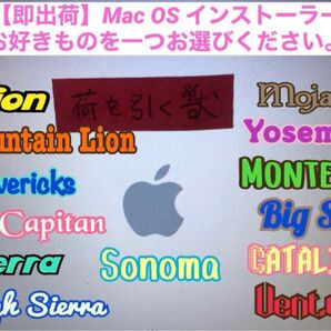 【即出荷】Mac OS インストーラー★商品説明欄のリストより、ご希望OSを一つご指定下さい