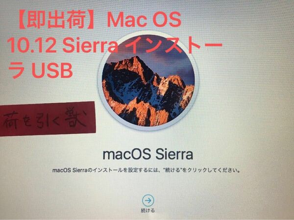 【即出荷】Mac OS 10.12 Sierra インストーラ USB