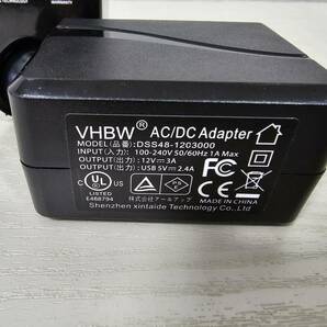 【中古品★VHBW 100V 12V AC-DC 電源変換アダプター ＋おまけHDMI to RCA 変換コンバーター付★】の画像4