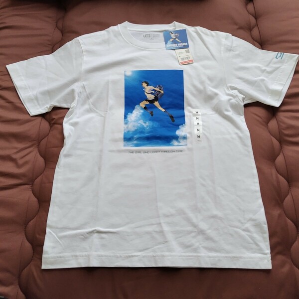 UNIQLO ユニクロ 時をかける少女 コラボ Tシャツ 半袖 ホワイト M 細田守 スタジオ地図 新品未使用品