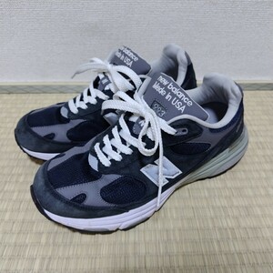 ニューバランス New Balance MR993NV 993 MADE IN USA アメリカ製 ネイビー 紺 スニーカー 27.5cm