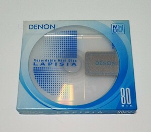 【新品MDディスク】DENON 高品質・高信頼性ディスク 防塵性・防振性に優れた高精度カートリッジ 80分 品番 CMD80VB-L 1枚 希少　☆☆☆