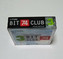 【新品訳ありMDディスク】TDK BIT CLUB 74分 デジタル性能に優れる高品質ディスク 耐熱・高精度シェル 3枚入りパック 1個 希少　☆☆☆_画像4