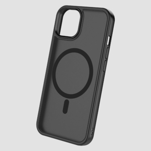 送料無料★iPhone 14 Plusケース MagSafe対応 保護ケース ワイヤレス充電対応 強力吸着 マット(Black)