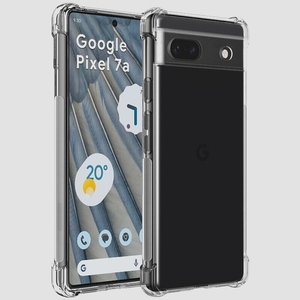 送料無料★Google Pixel 7A ケース クリア 耐衝撃 TPU ワイヤレス充電対応/滑り止め 薄型 (クリア)