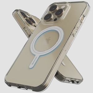送料無料★iPhone 14 Pro Max ケース磁石内蔵 PC+TPU 薄型 ワイヤレス充電 クリア M-Airclo