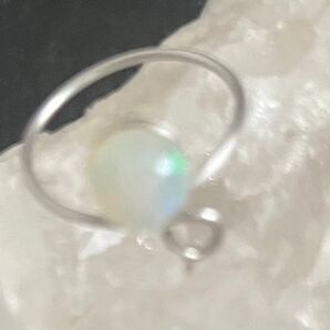 エチオピアオパールのステンレスリング