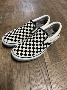 VANS チェッカー スリッポン