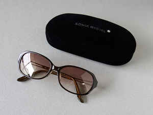 SONIA RYKIEL( Sony a*liki L ) sunglasses UV specification case attaching beautiful goods 