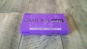 未使用品/任天堂/ニンテンドー/ゲームボーイpocket/クリアパープルMGB-001 Nintendo GAMEBOY POCKET