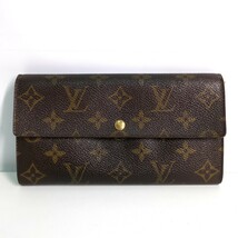 LOUIS VUITTON ルイヴィトン 長財布 財布 ウォレット 二つ折り財布 ポルトフォイユ モノグラム N0409_画像2