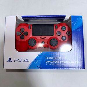 PS4 DUALSHOCK4ワイヤレスコントローラー マグマレッドCUH-ZCT2J11 [新品・未開封] 送料無料　1円スタート　SONY ②